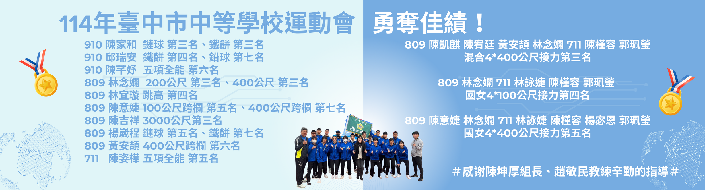 114台中市中等學校運動會